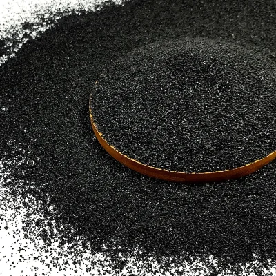 black aquarium sand