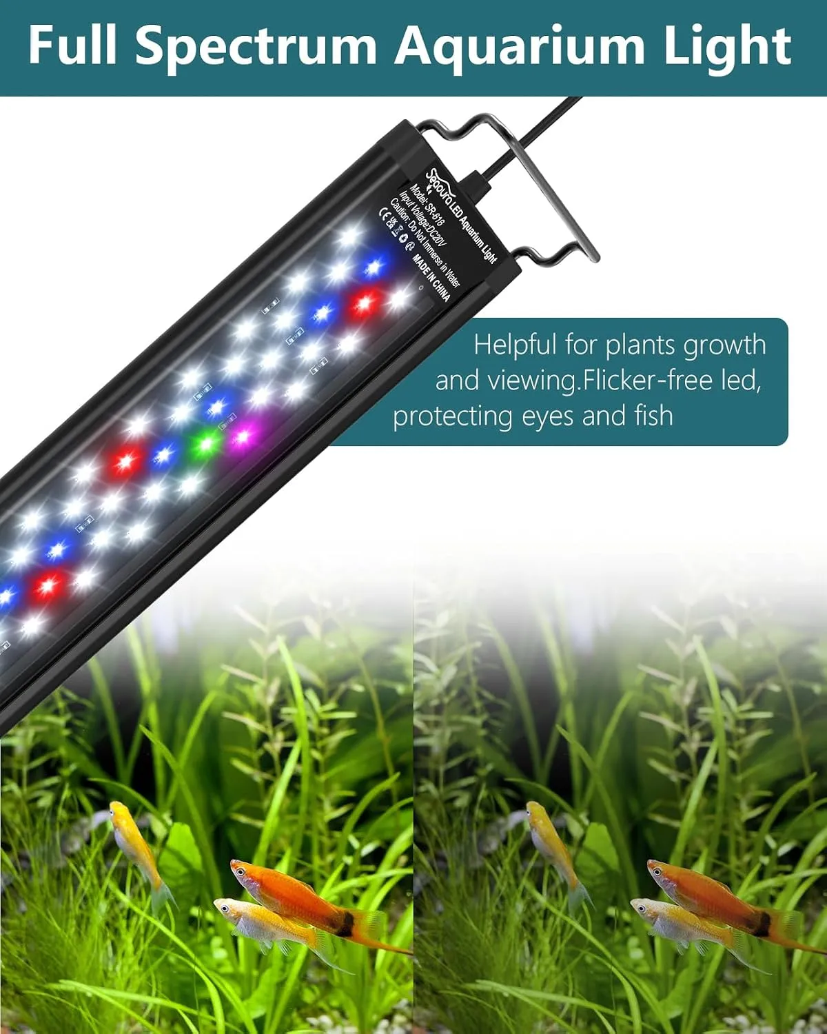 Full Spectrum RGB Aquarium Light plant growth